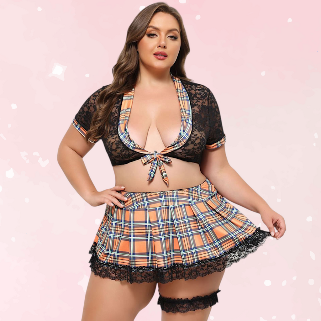 Teacher’s Pet Plus Size Schoolgirl Set