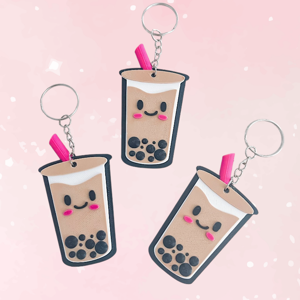 Cutie Kawaii Boba Keychain
