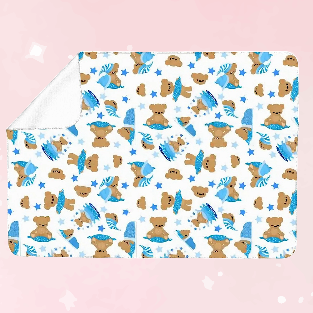 Cozy Blue Bear ABDL Changing Pad