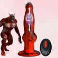 Hell Wolf Thrusting & Vibrating Silicone Dildo