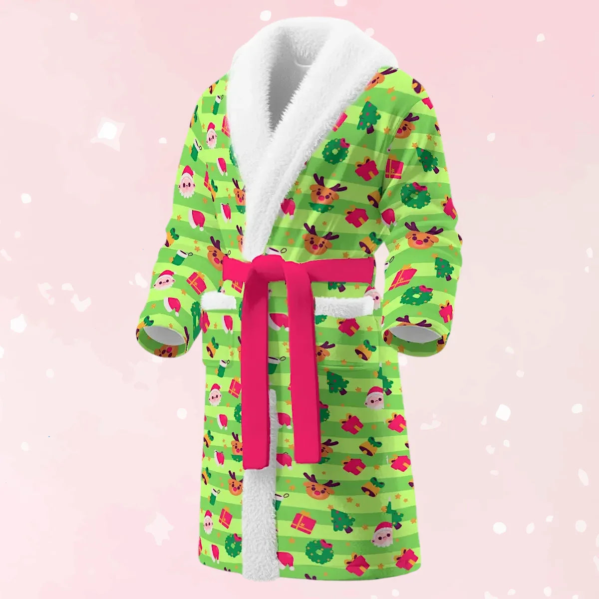 Holly Jammies Fleece Bathrobe - Puppy's Aesthetics