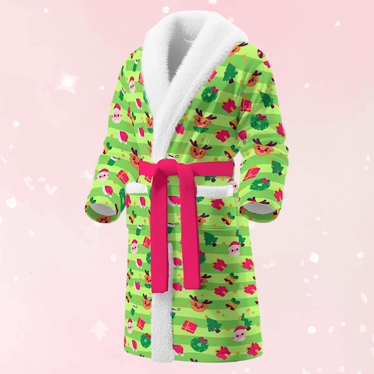 Holly Jammies Fleece Bathrobe