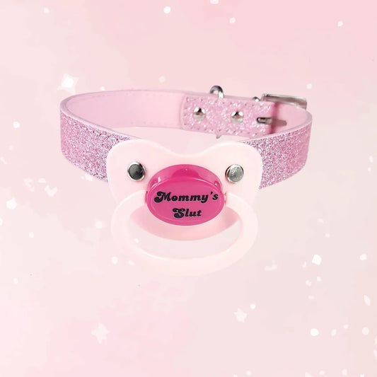 Mommy's Slut Adult Pacifier Gag - Puppy's Aesthetics