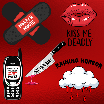 Kiss Me Horror Mini Sticker Pack