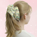 Pastel Rainbow Satin Scrunchie