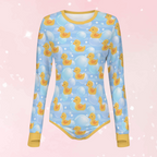 Bubble Duckies Long Sleeve CuddleSuit