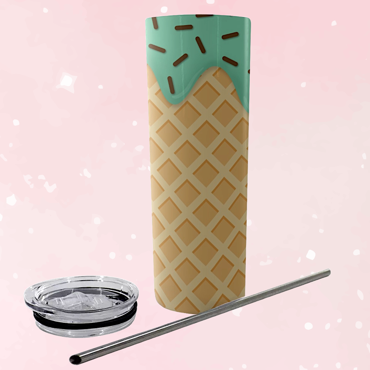 Mint Ice Cream Skinny Tumbler