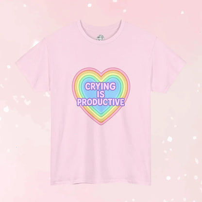 Crying Is Productive T-Shirt (Colors) - Puppy's Aesthetics