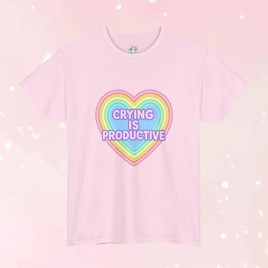 Crying Is Productive T-Shirt (Colors) - Puppy's Aesthetics