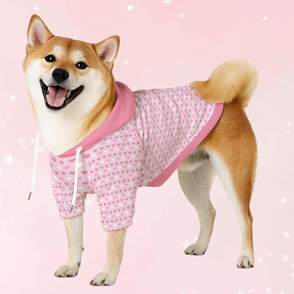 Sweetheart Pink Pet Hoodie