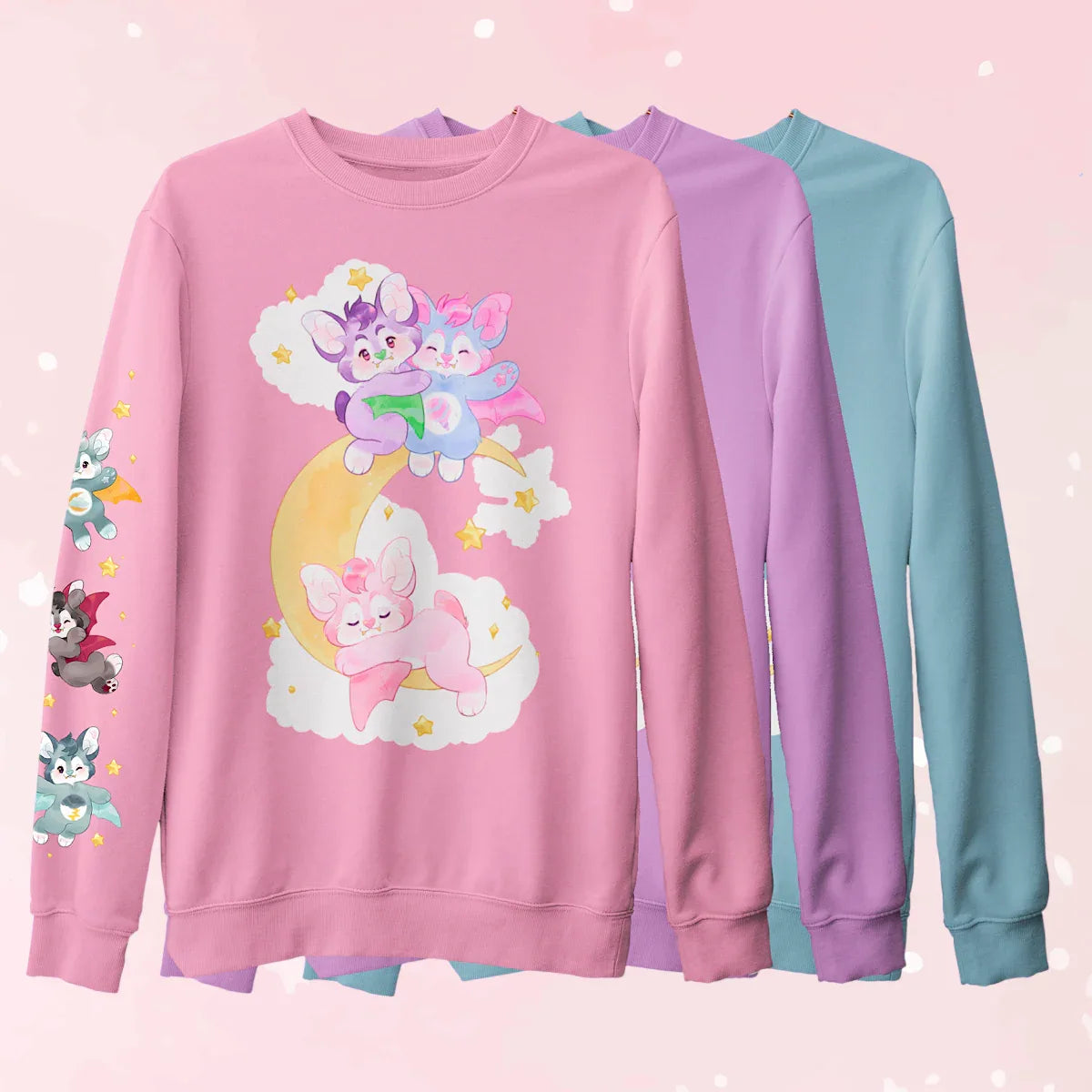 Pastel Bat Sweater - Puppy's Aesthetics