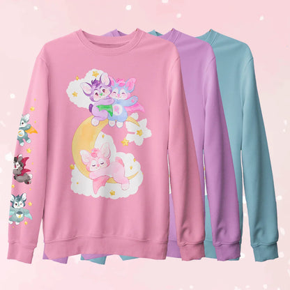 Pastel Bat Sweater - Puppy's Aesthetics