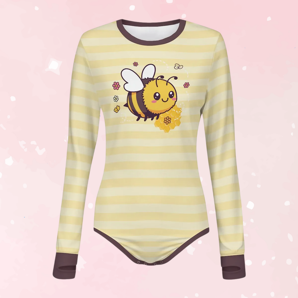 Chubby Bee Long Sleeve CuddleSuit