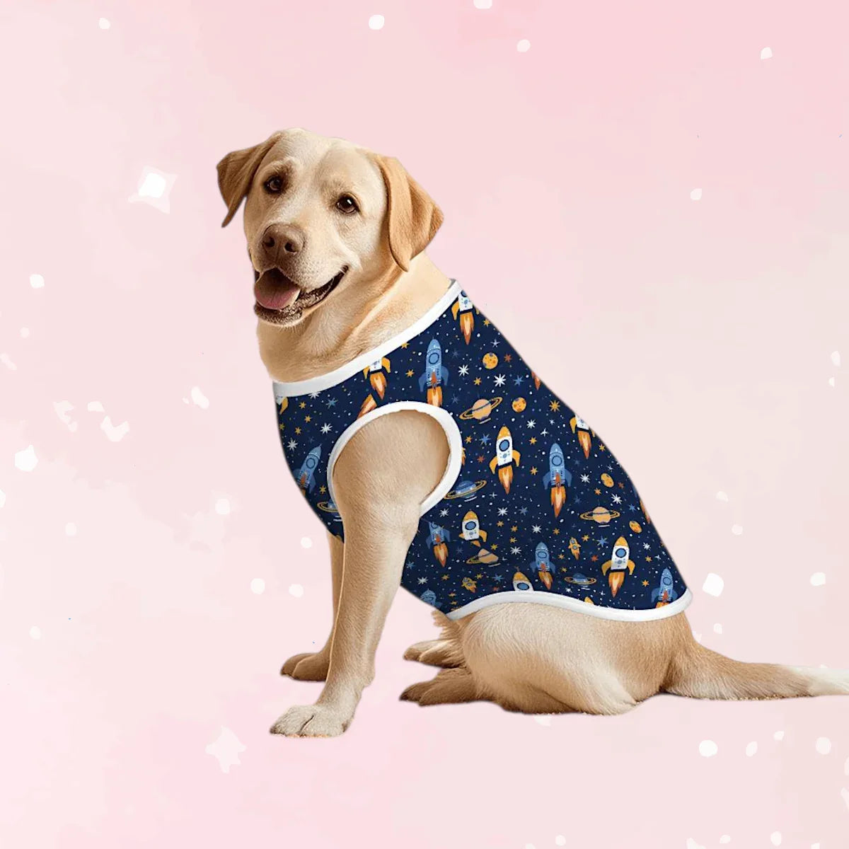 Cosmic Rocket Cotton Tank - Puppy's Aesthetics