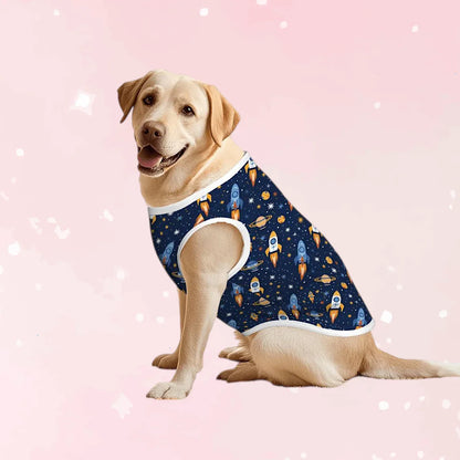 Cosmic Rocket Cotton Tank - Puppy's Aesthetics