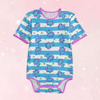 AquaLotl Stripes Adult Unisex Cuddlesuit