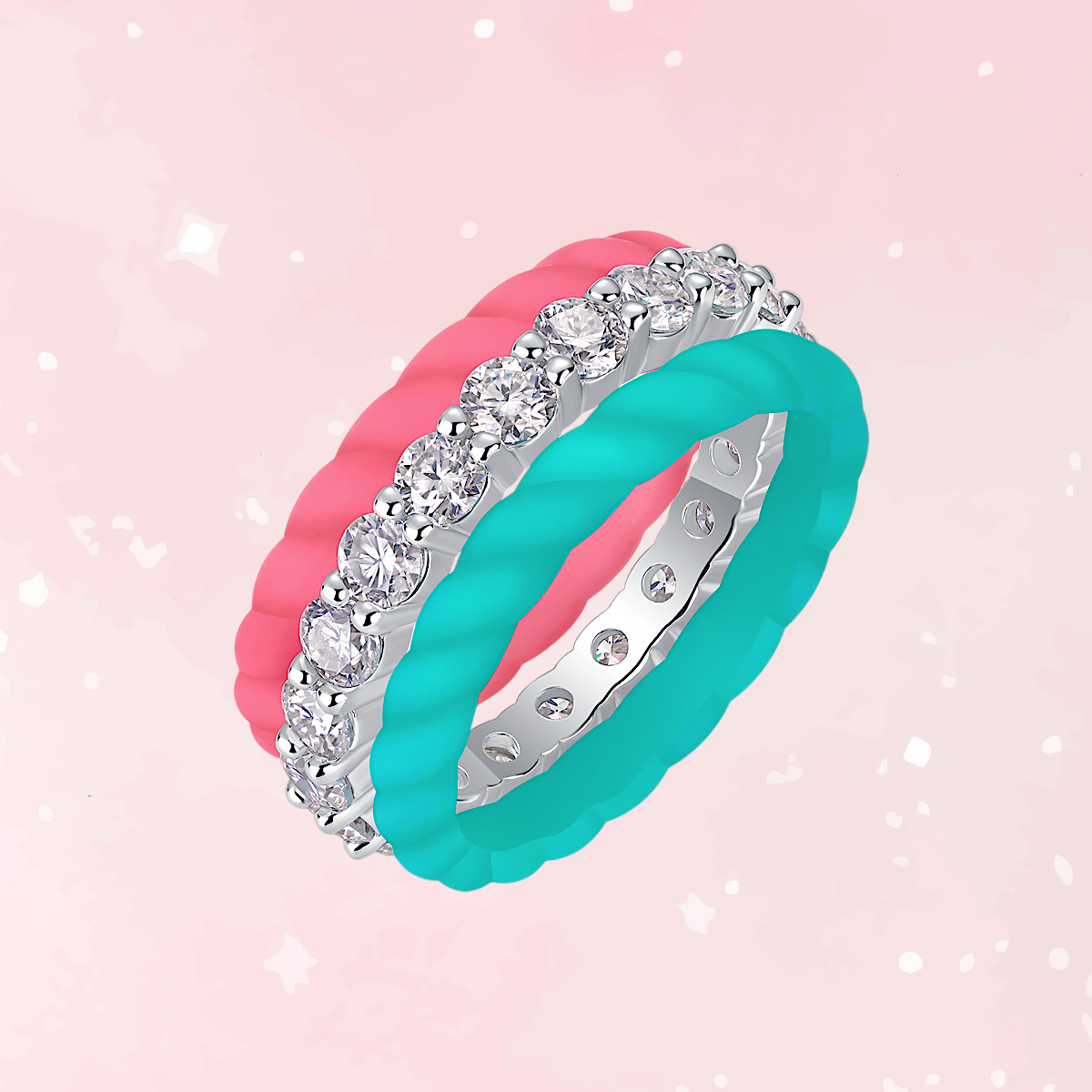 Dreamy Halo Rings – Luxurious Moissanite