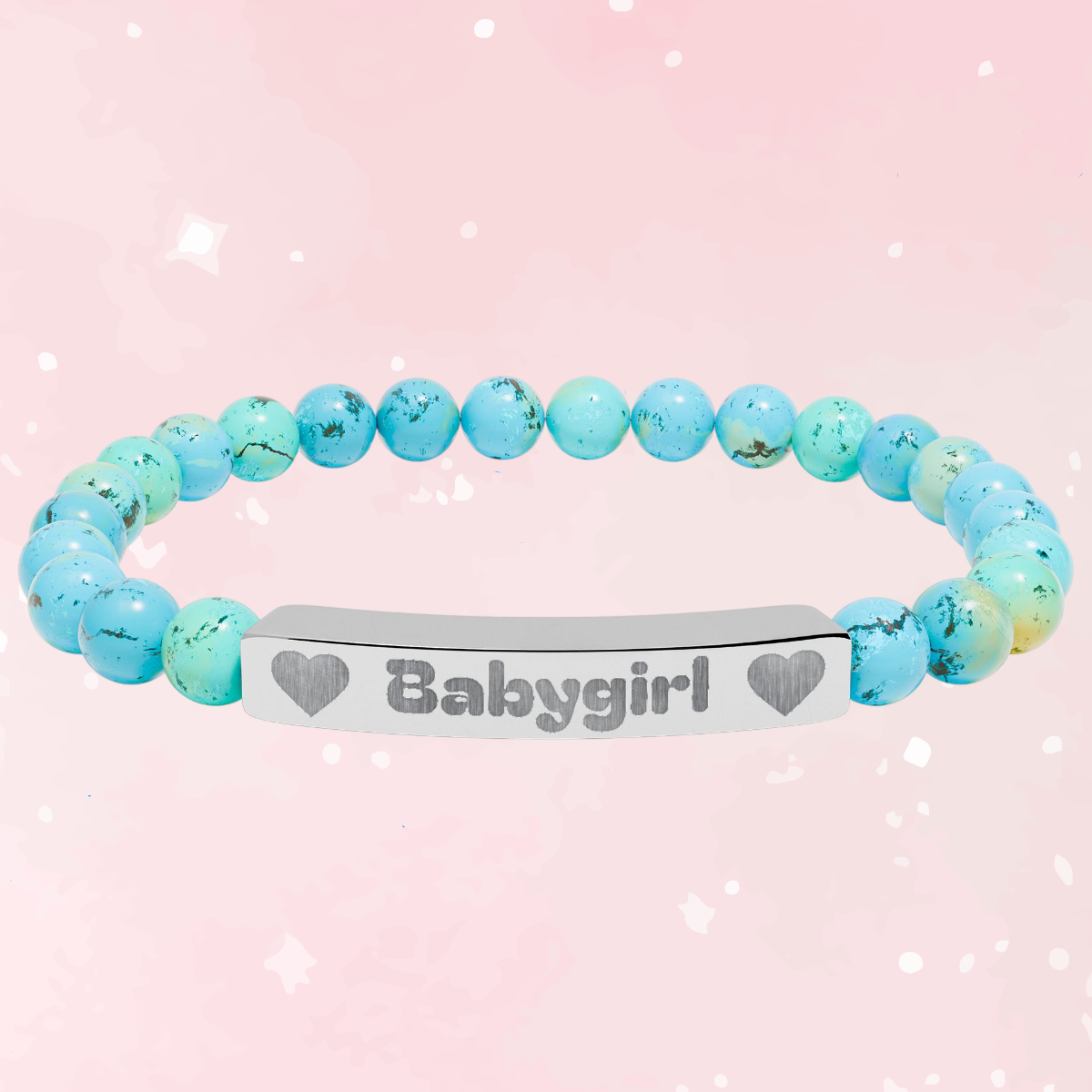 Babygirl Natural Stone Bracelet (Colors)