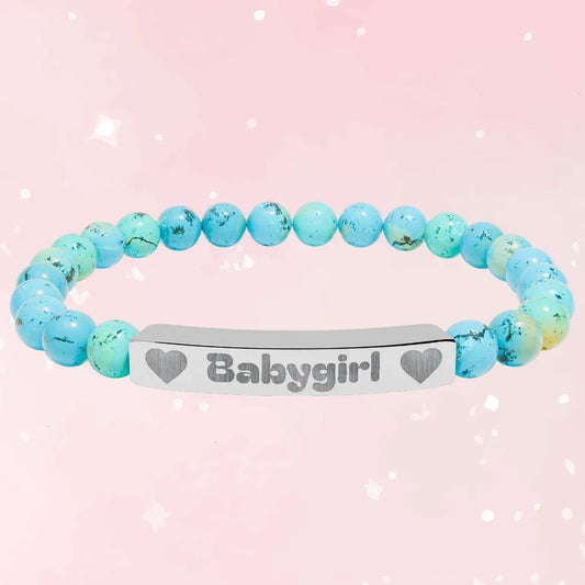 Babygirl Natural Stone Bracelet (Colors) - Puppy's Aesthetics