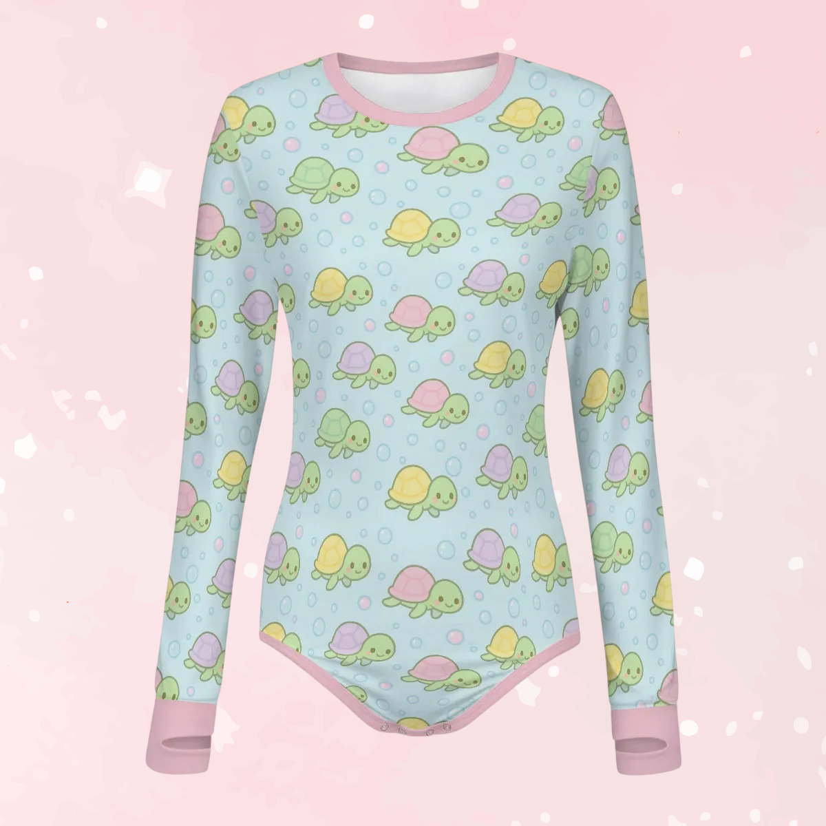 Tiny Turtle Long Sleeve CuddleSuit