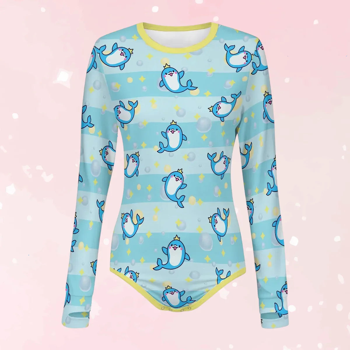 Royal Splash Long Sleeve CuddleSuit - Puppy's Aesthetics