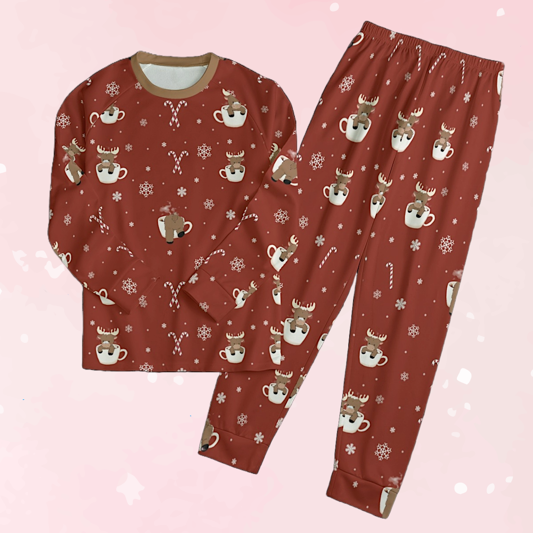 Sweet Reindeer Unisex Pajama Set