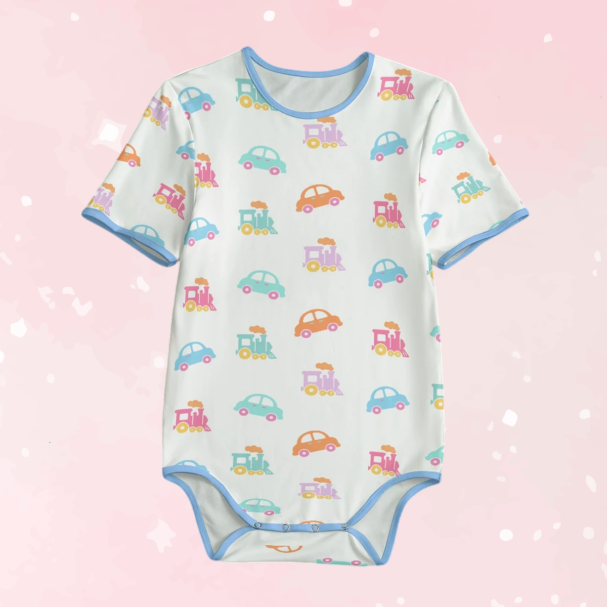 Pastel Cars & Trains Adult CuddleSuit