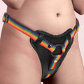 Rainbow Strap On Harness with Silicone O-Rings - Puppy's Aesthetics