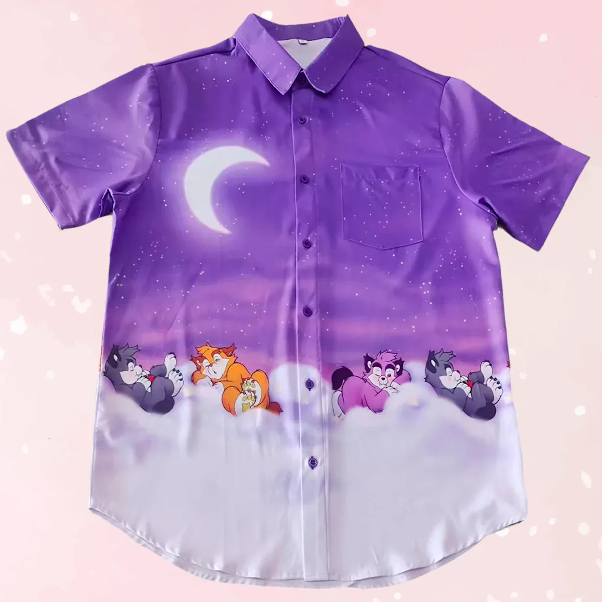 Sweet Dreams Button-up Shirt - Puppy's Aesthetics