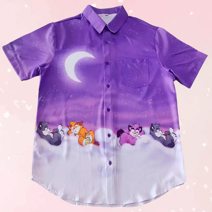 Sweet Dreams Button-up Shirt - Puppy's Aesthetics