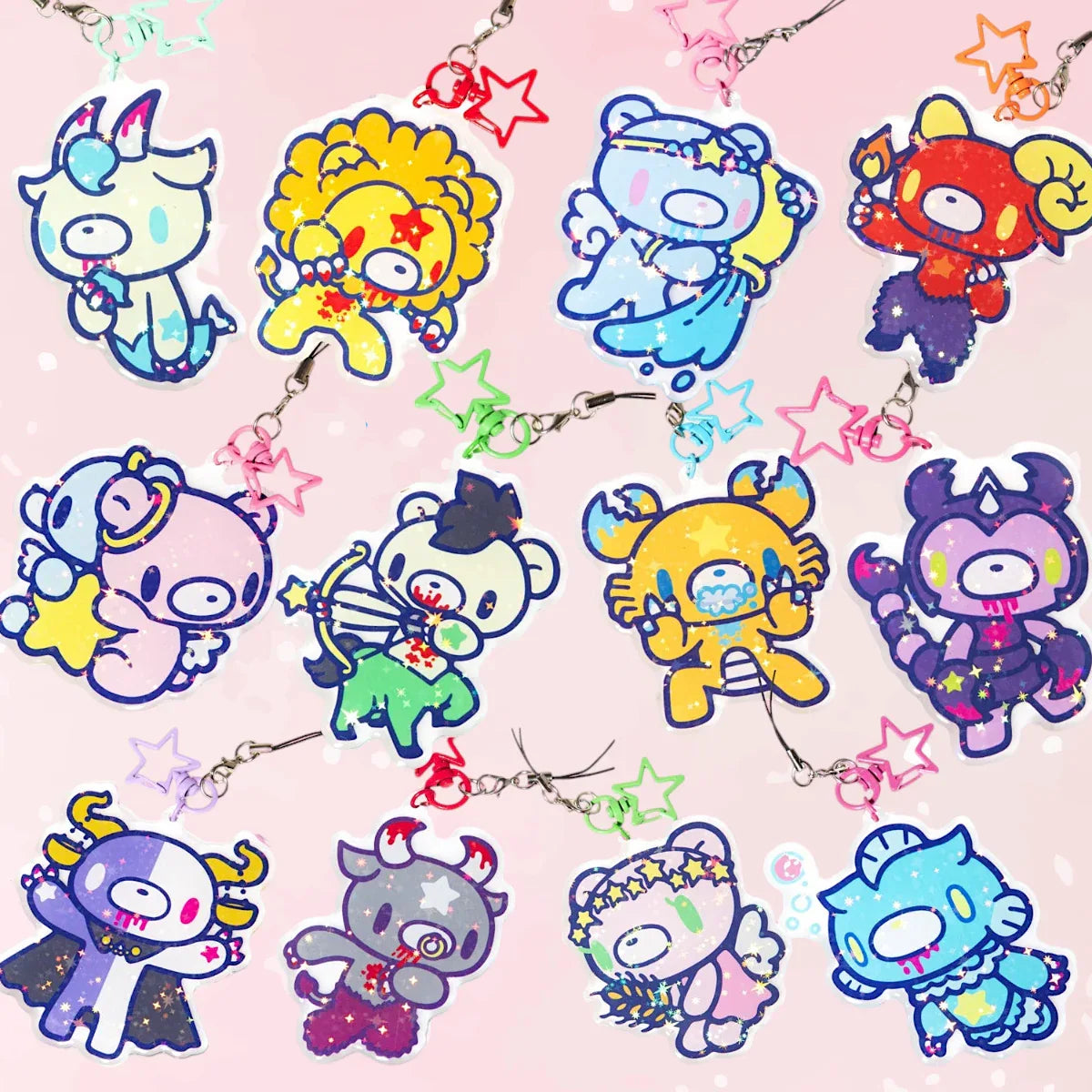 Gloomy Bear Zodiac Keychains - Puppy's Aesthetics