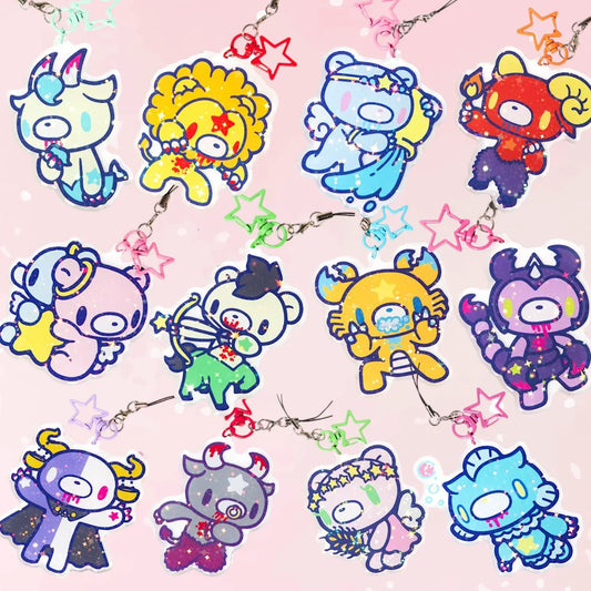 Gloomy Bear Zodiac Keychains - Puppy's Aesthetics