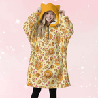 Roary Cuddles Ear Hoodie Blanket