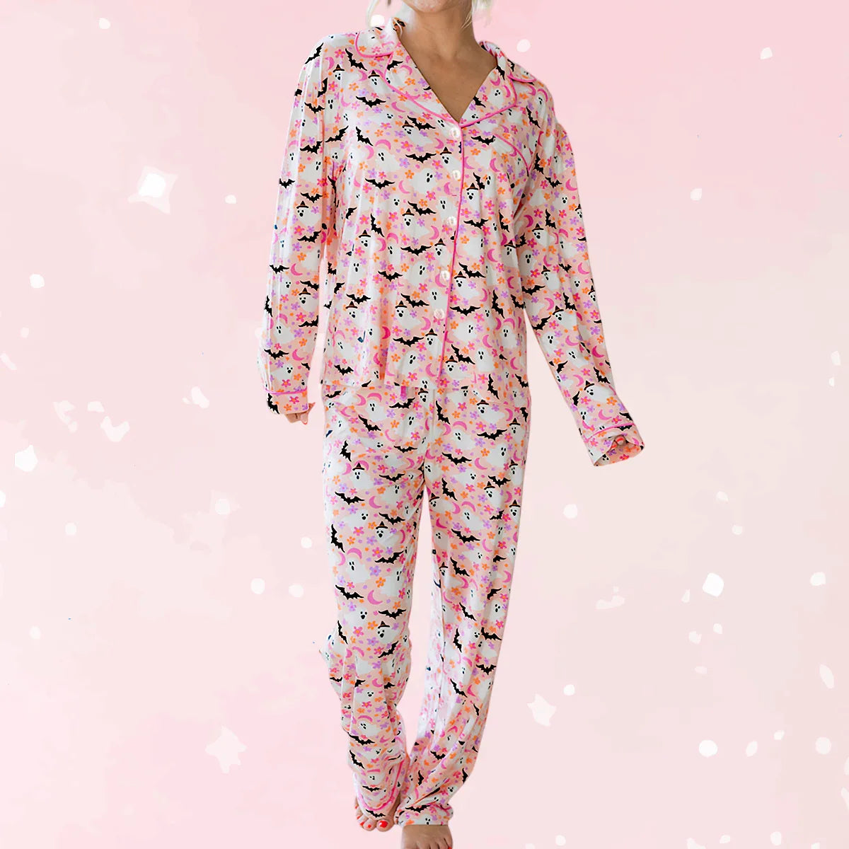 Boo-tiful Blossoms Pajama Set - Puppy's Aesthetics