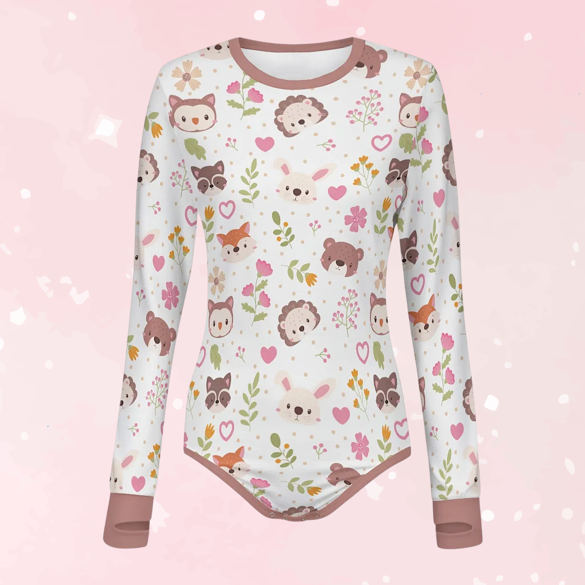Woodland Whispers Long Sleeve CuddleSuit