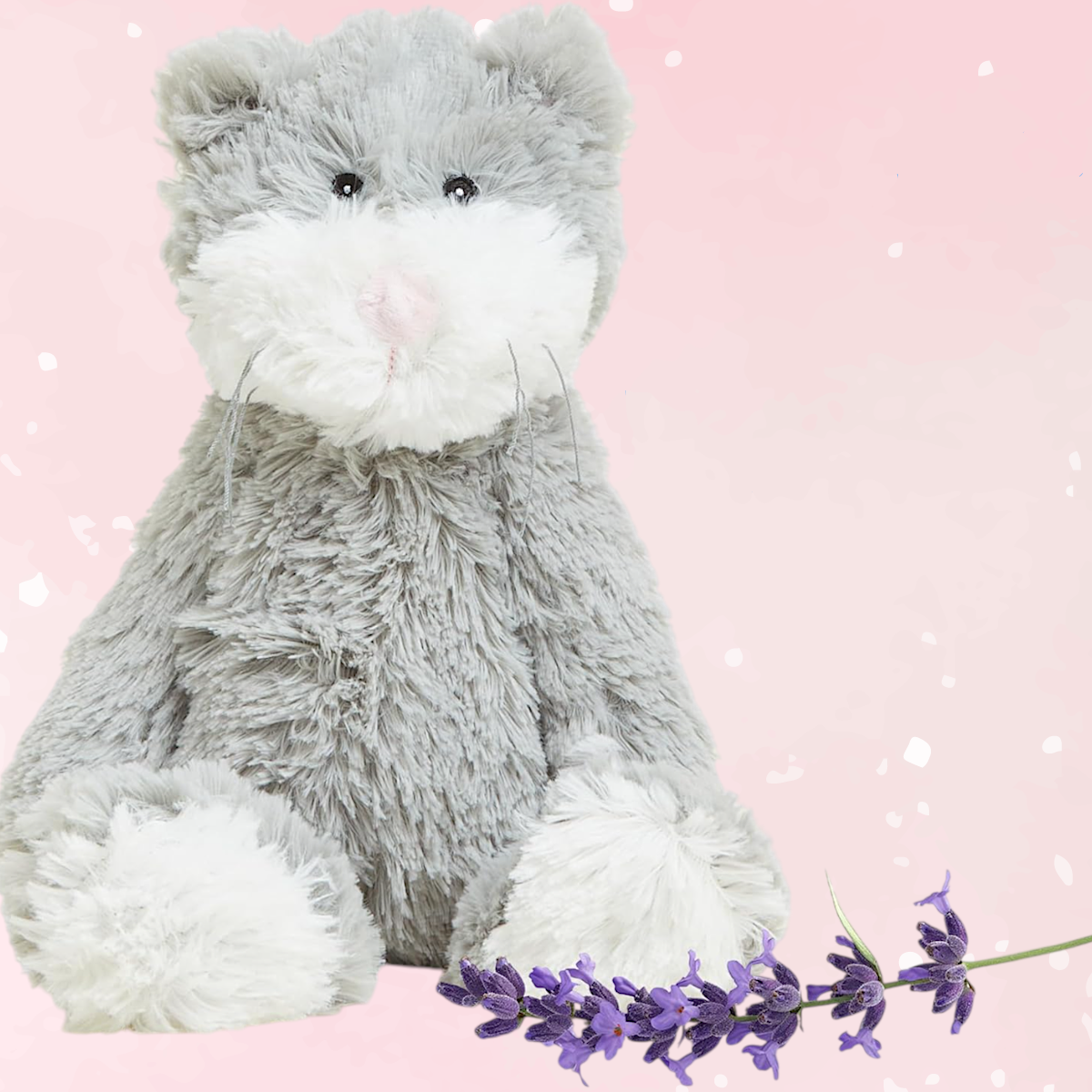 Warmies® Cozy Cat Plushie – Weighted Lavender