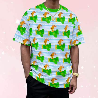 Sky Pup Adventure Cute Play Tee