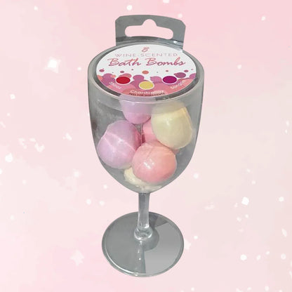 Wine Scented Bath Bombs 8 Bombs Per Glass - Puppy's Aesthetics