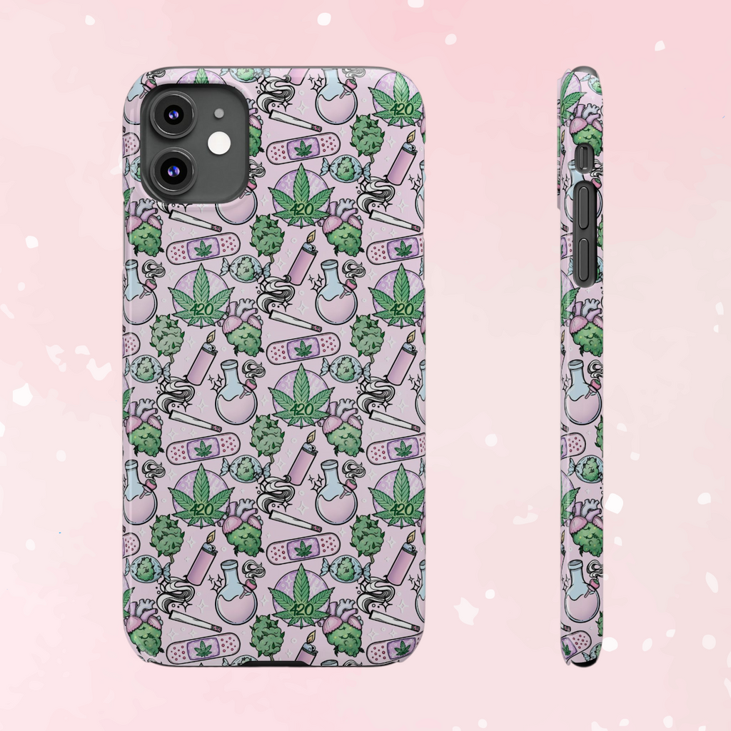 Cute Cannabis iPhone Slim Case