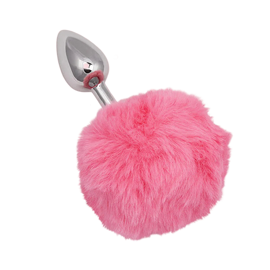 Running Wild Pink Bunny Tail Anal Plug - Puppy's Aesthetics