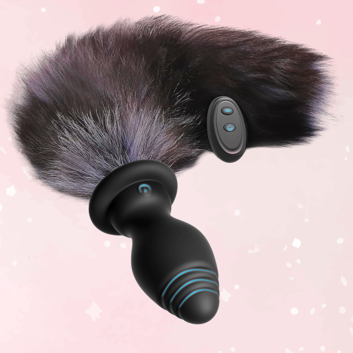 Vibrating Soft Petplay Anal Tail