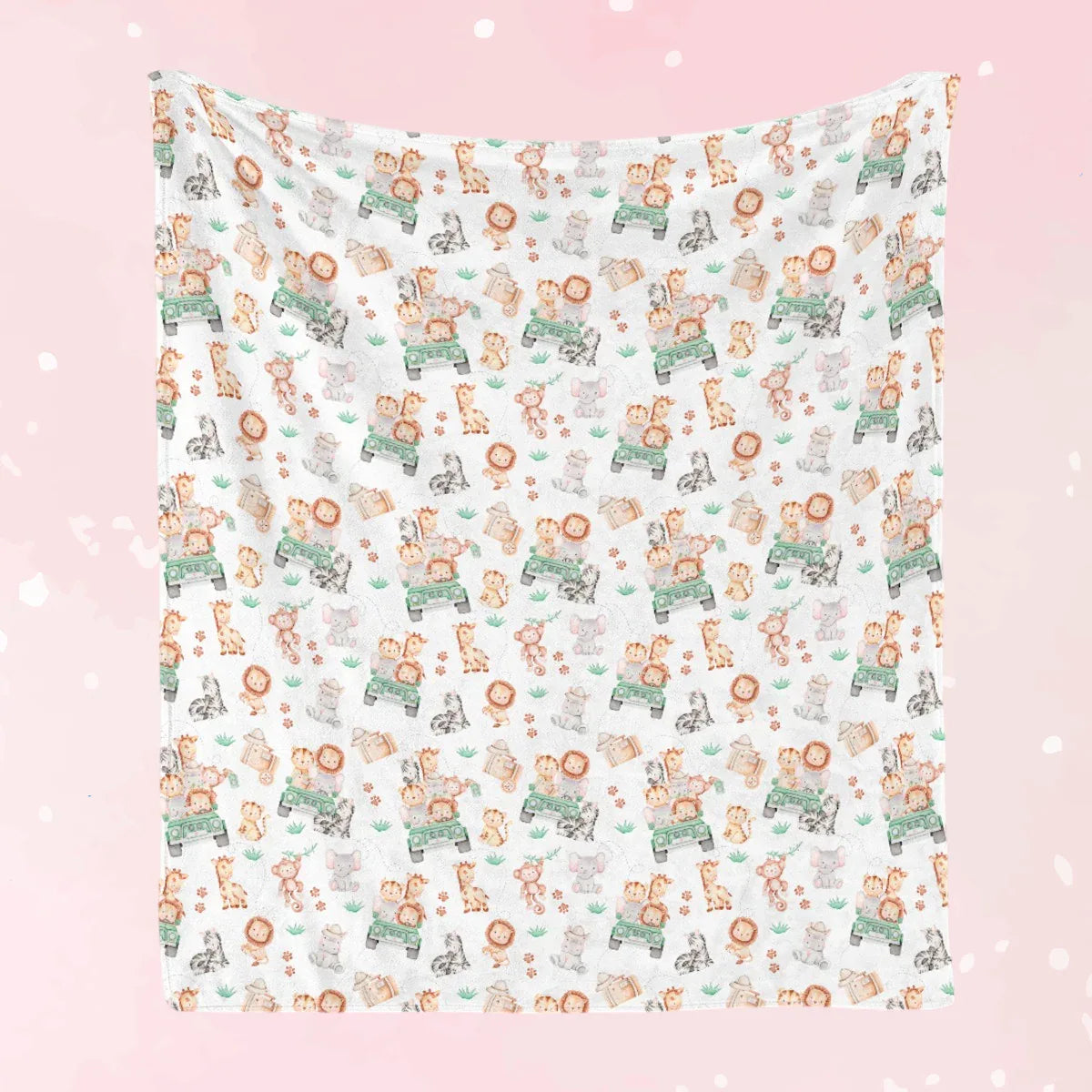 Sweet Safari Soft Flannel Blanket - Puppy's Aesthetics