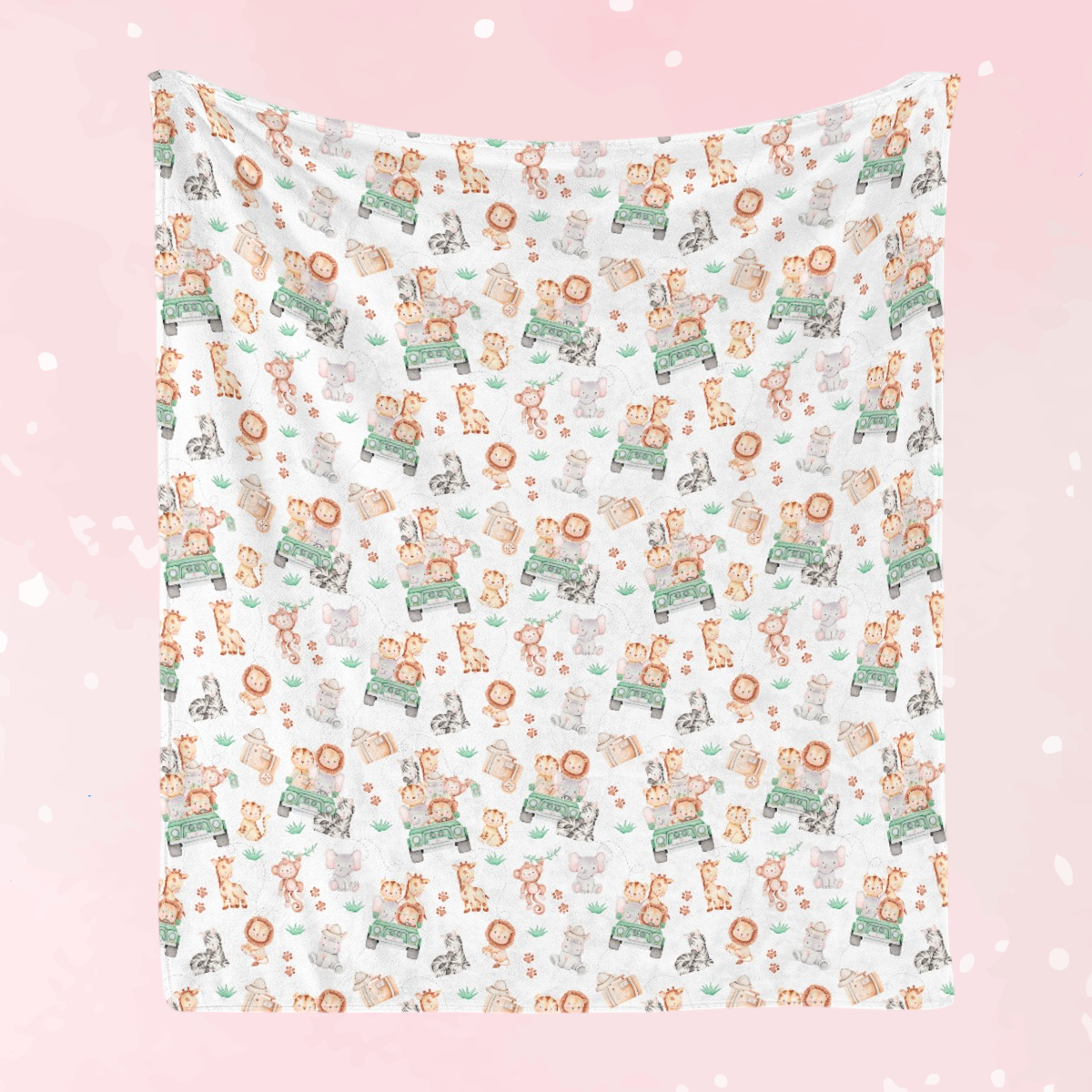 Sweet Safari Soft Flannel Blanket