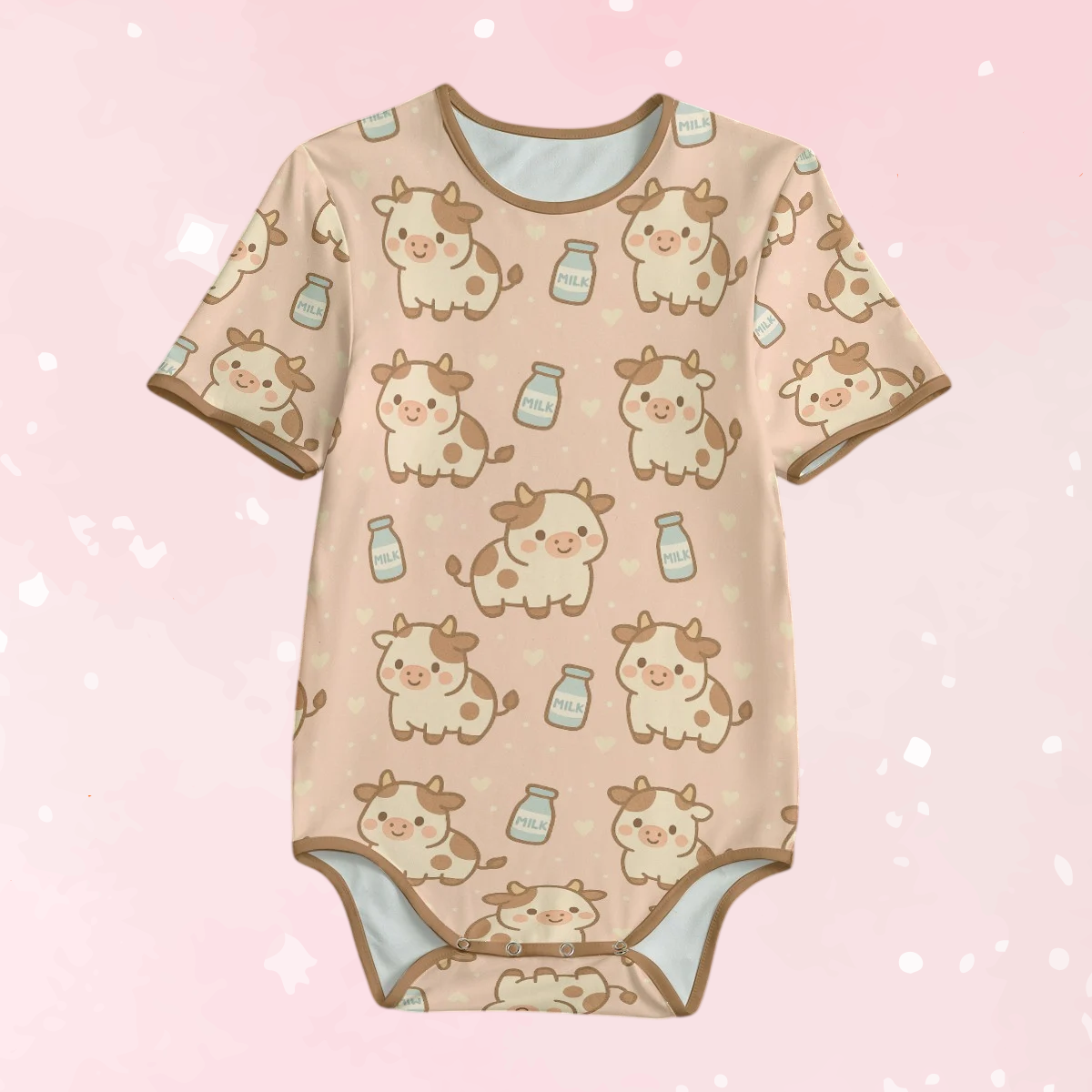 Milk & Moo Short Sleeve CuddleSuit