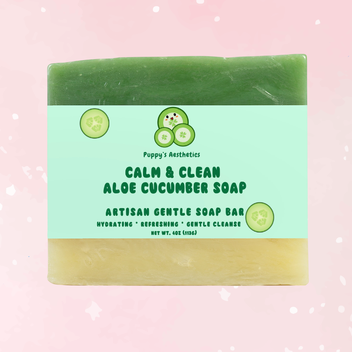 Calm & Clean Cucumber Aloe Soap Bar