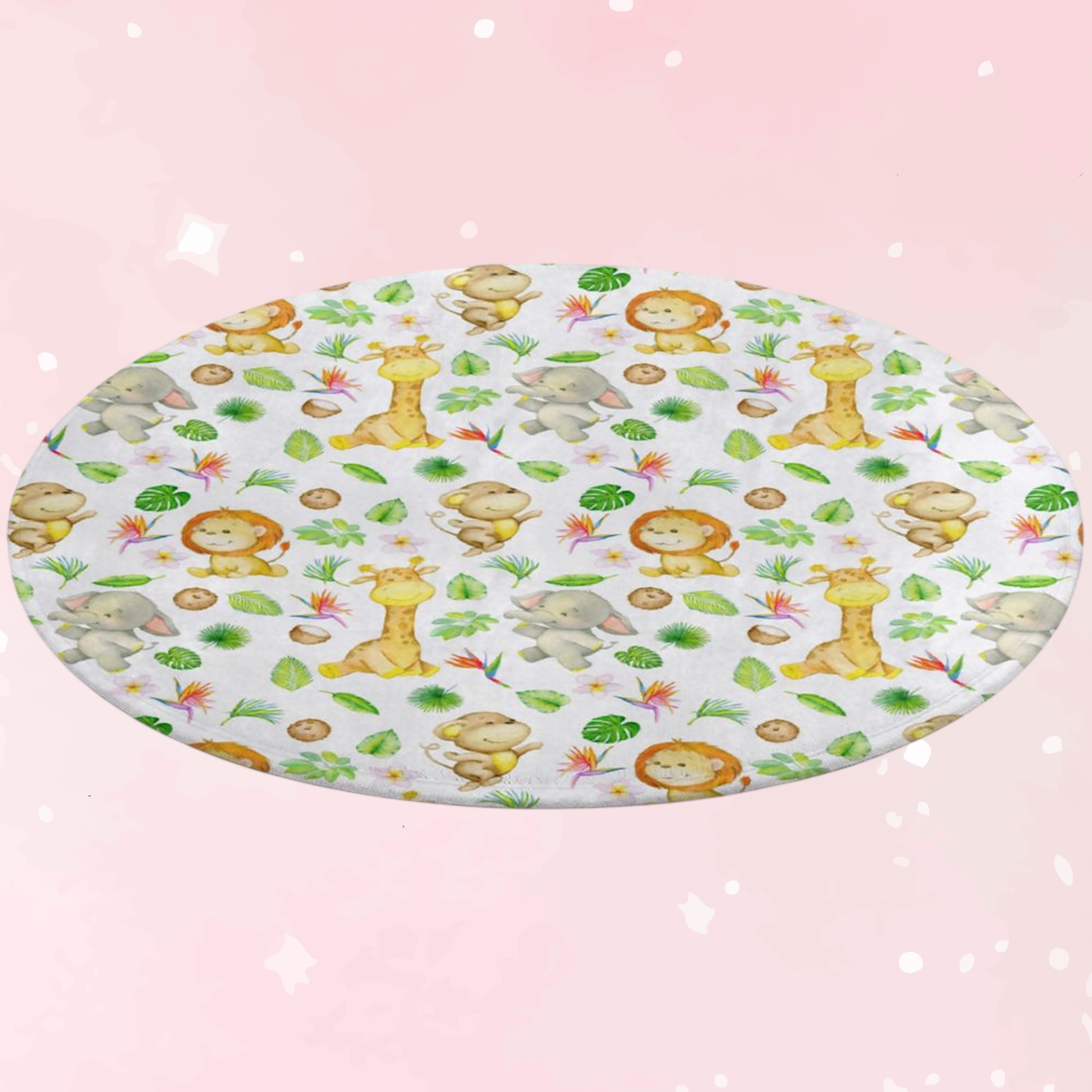 Cute Safari Velvet Soft Floor Mat