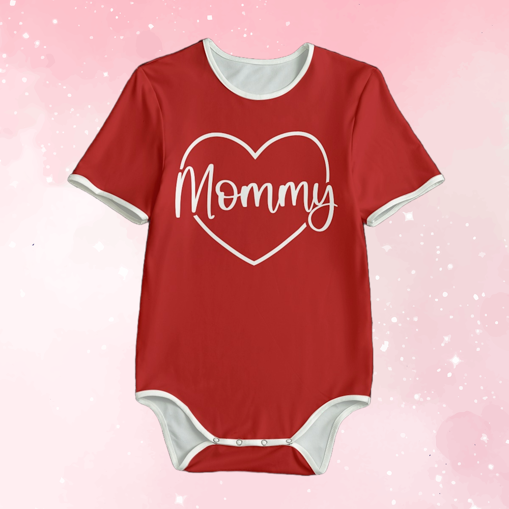 Mommy Valentine Adult Unisex Onesie