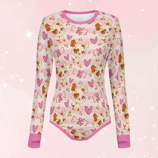 Puppy Love Long Sleeve CuddleSuit - Puppy's Aesthetics