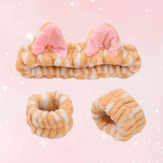 Plush Kitty Ear Self-Care Set (Colors)