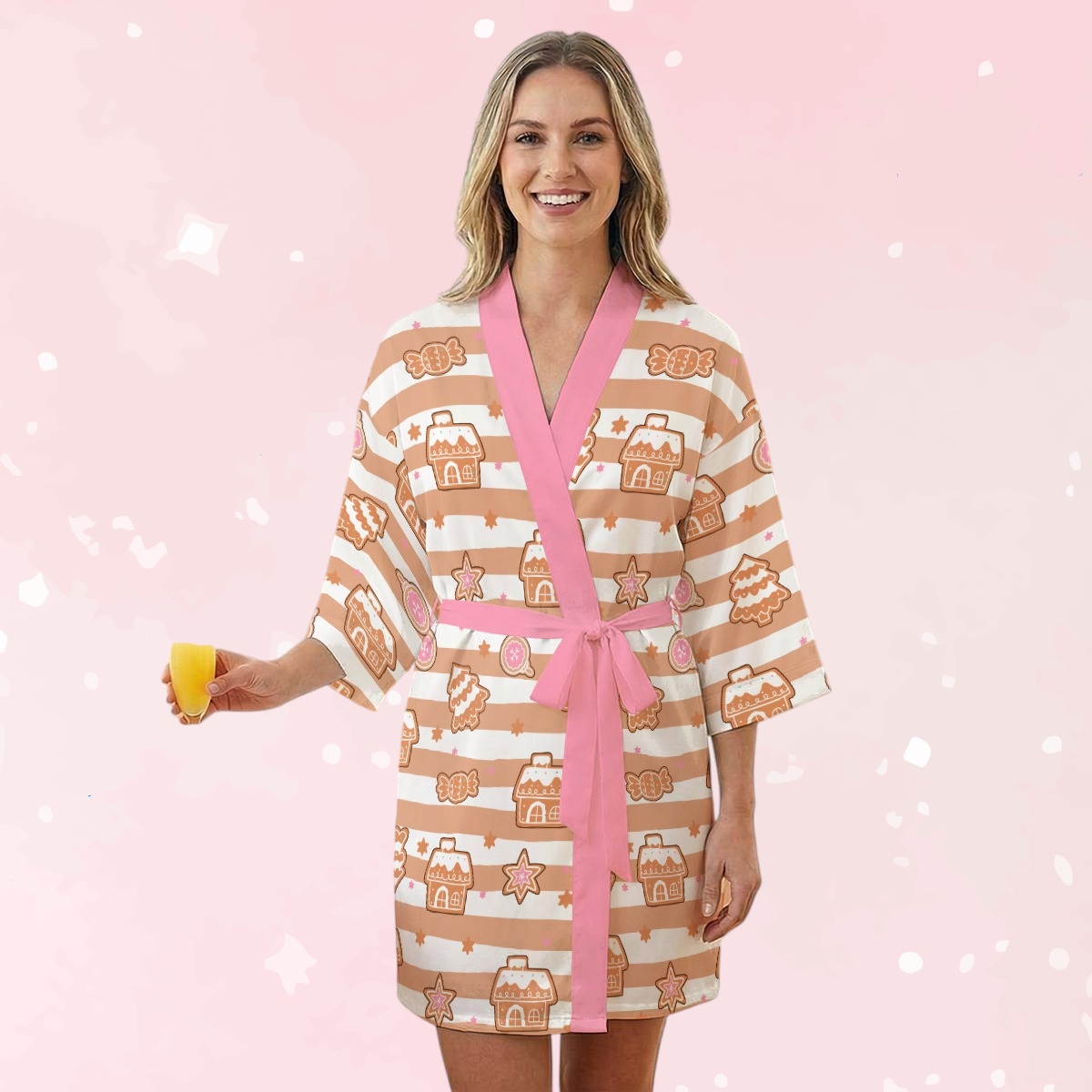 Gingerbread Cutie Satin Robe